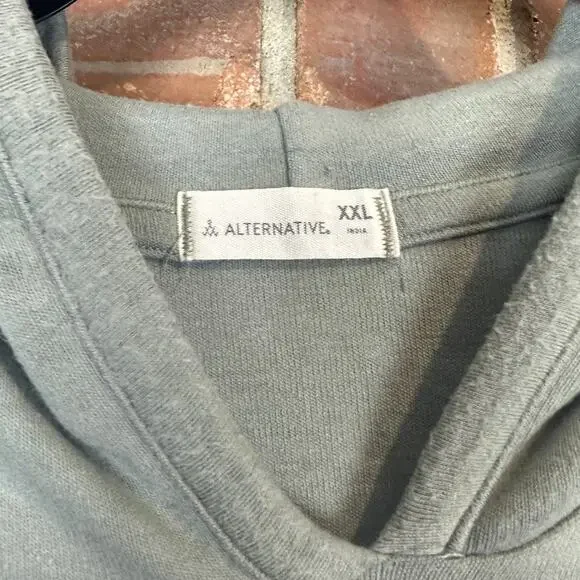 Alternative Women's Green Long Sleeve Hooded Sweatshirt Size XXL‎ - Picture 3 of 8